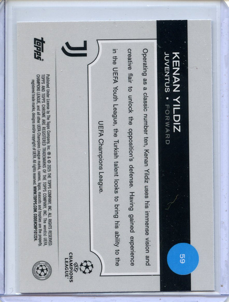 2024-25 Topps Chrome UEFA Club Comps Kenan Yildiz Wave