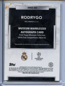 2024-25 Topps Museum UEFA Club Comps Rodrygo Marbleized Autograph Ruby 21/25