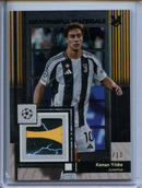 2024-25 Topps Museum UEFA Club Comps Kenan Yildiz Meaningful Material Black Diamond 1/10