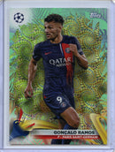 2023-24 Topps Carnaval UEFA Club Comps Goncalo Ramos Green Samba 21/75
