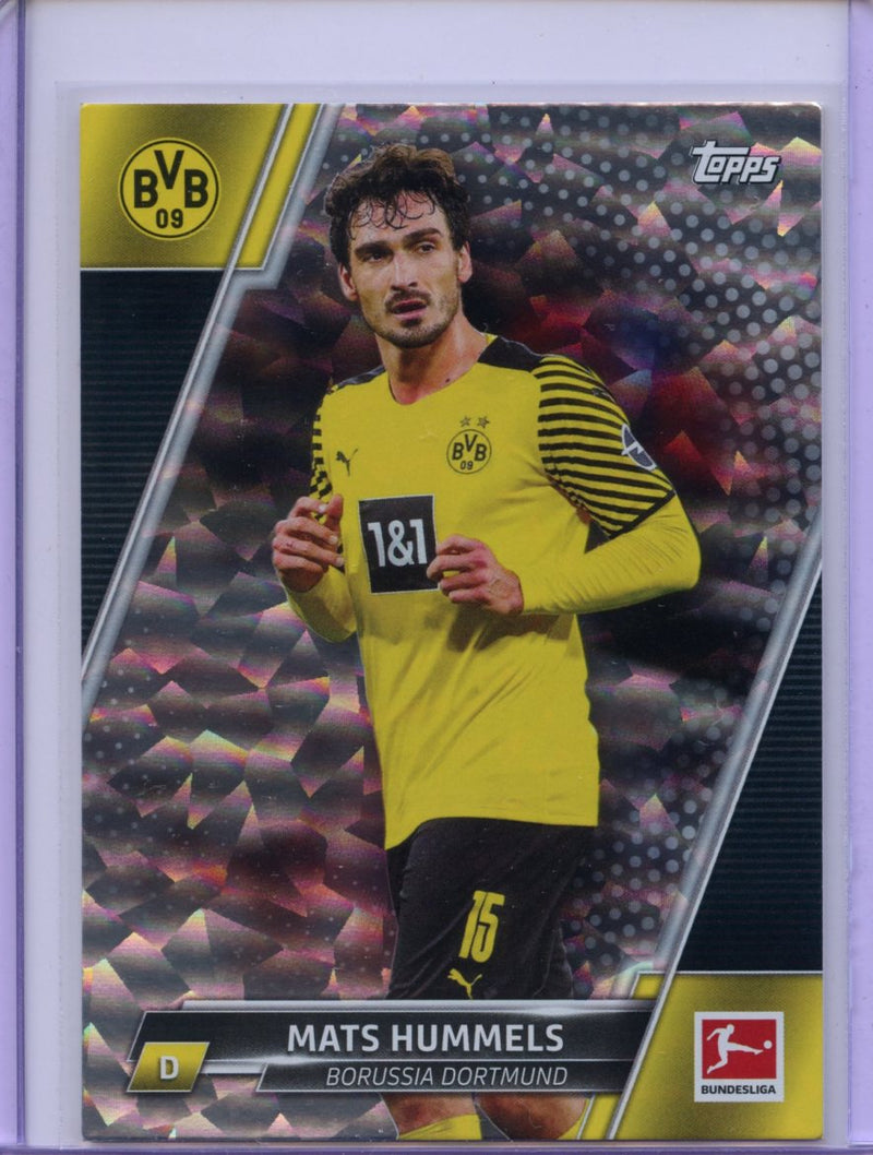 2021-22 Topps Bundesliga Soccer Mats Hummels Speckle Foil