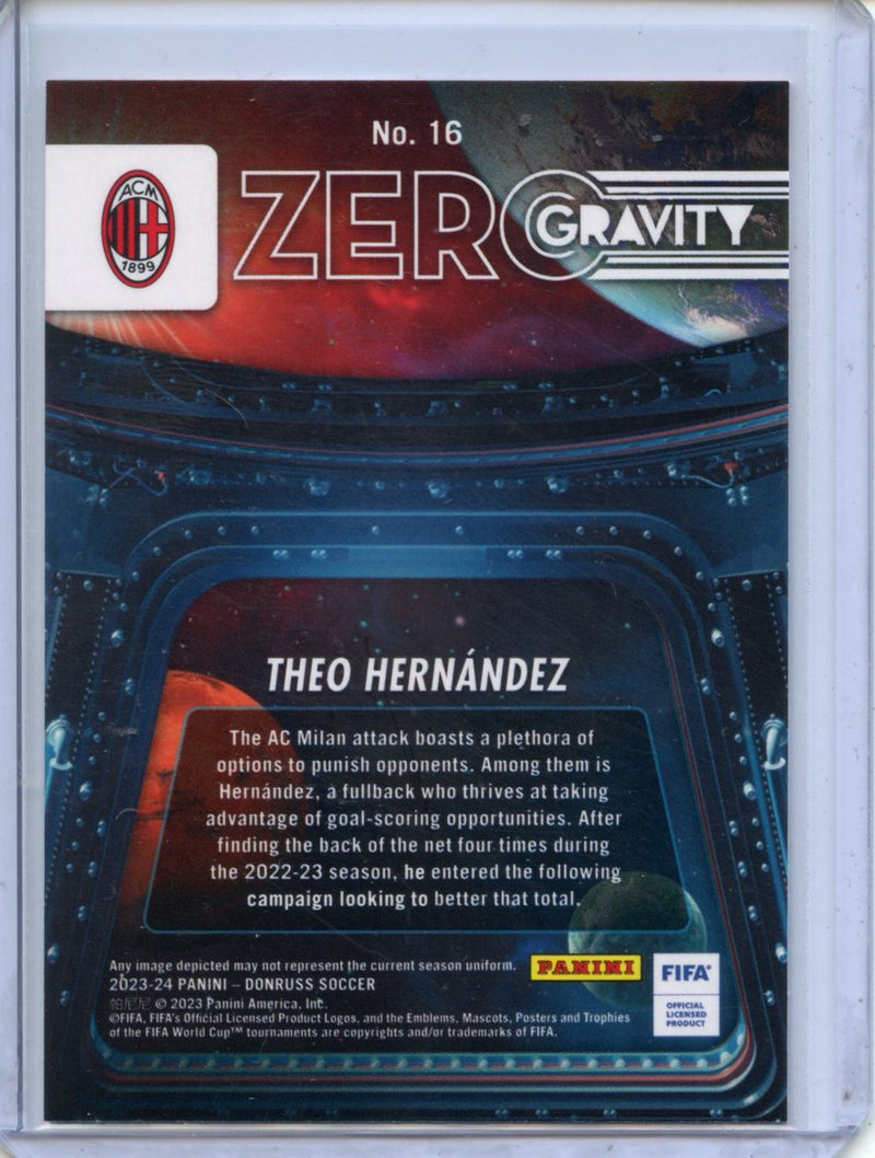 2023-24 Donruss FIFA Theo Hernandez Zero Gravity