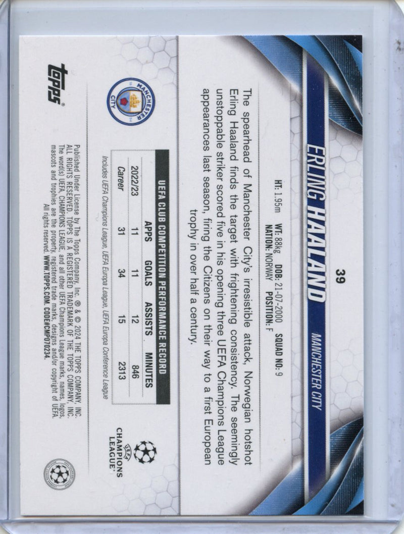 2023-24 Topps UEFA CC Erling Haaland