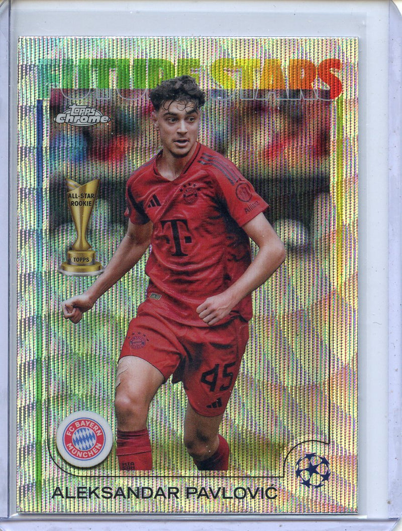 2024-25 Topps Chrome UEFA Club Comps Aleksandar Pavlovic Wave