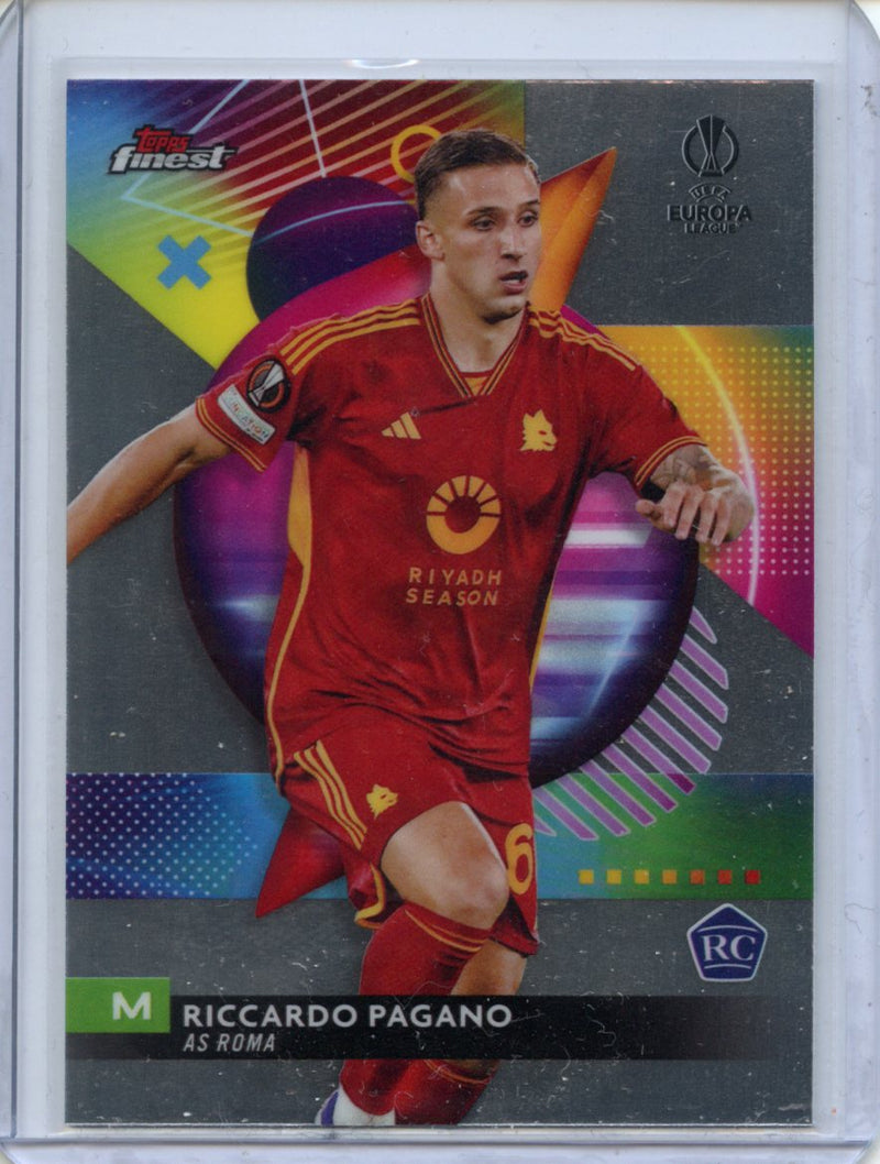 2023-24 Topps Finest UEFA Club Competitions Riccardo Pagano