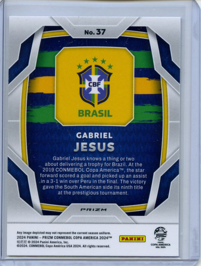 2024 Panini Prizm Copa America Gabriel Jesus Silver