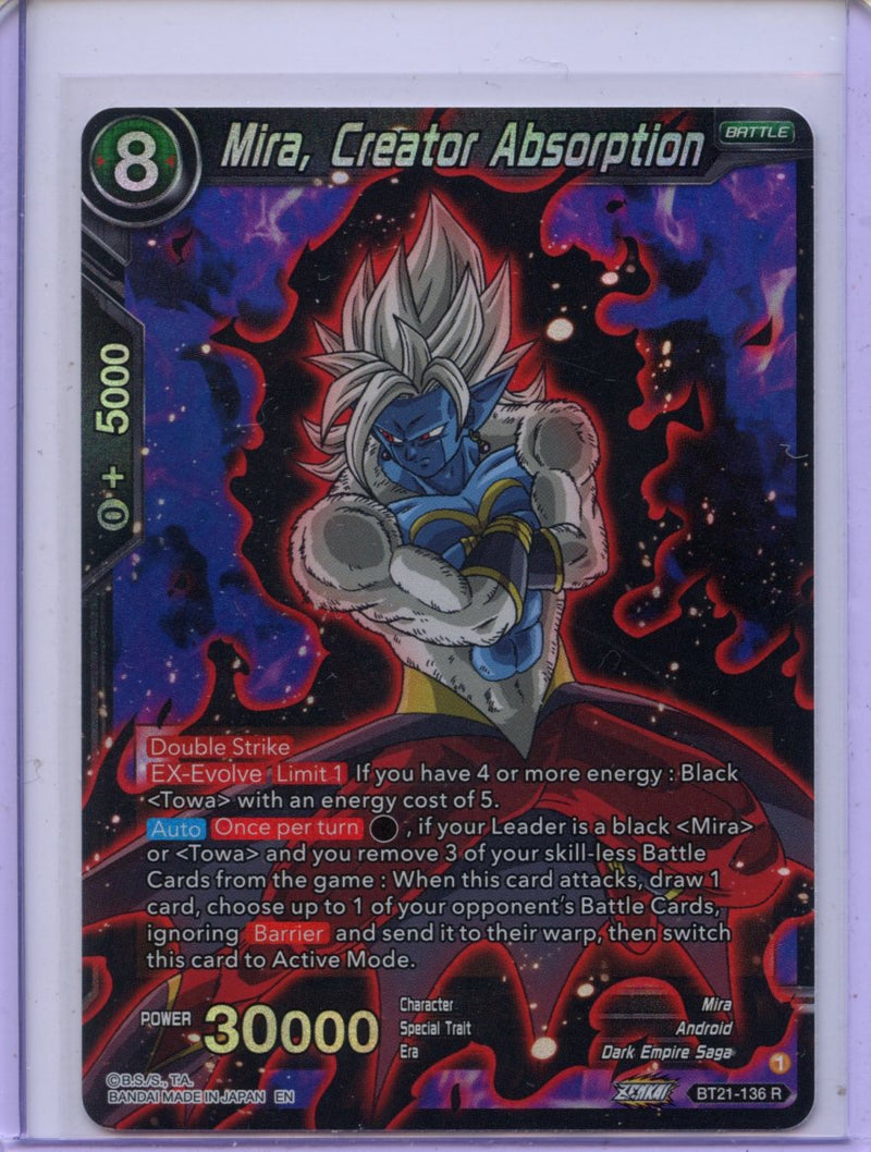 Mira, Creator Absorption - Wild Resurgence BT21-136 R Foil