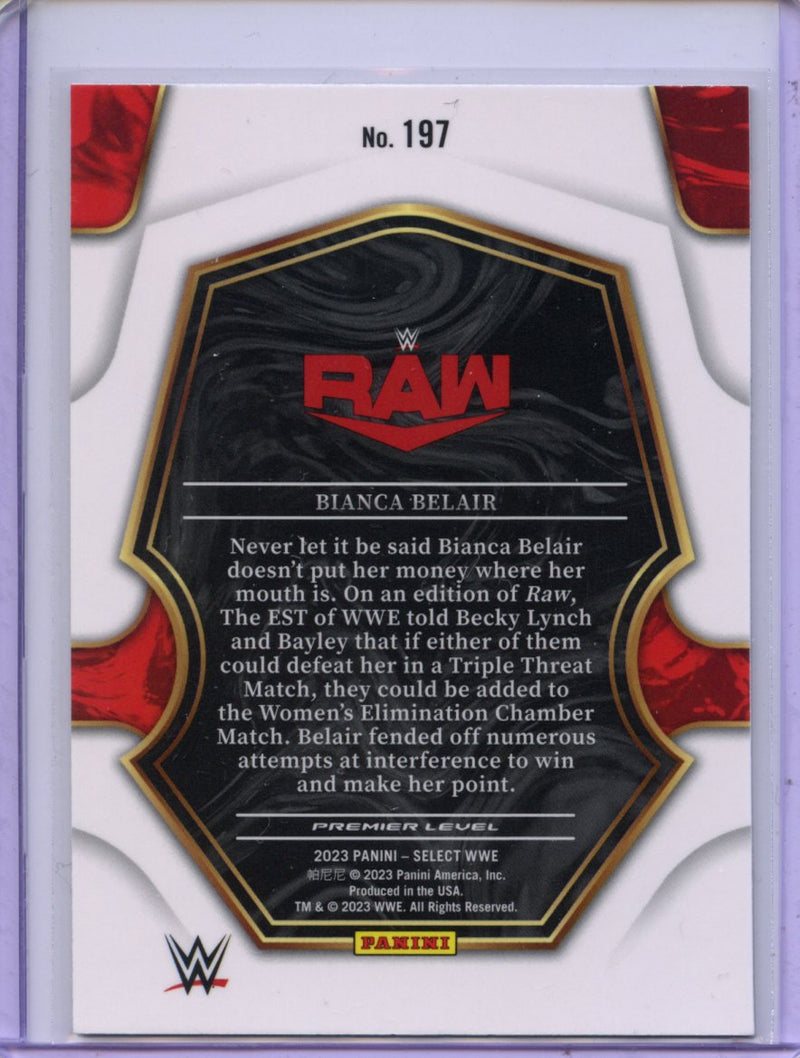 2023 Panini Select WWE Bianca Belair Premier Level