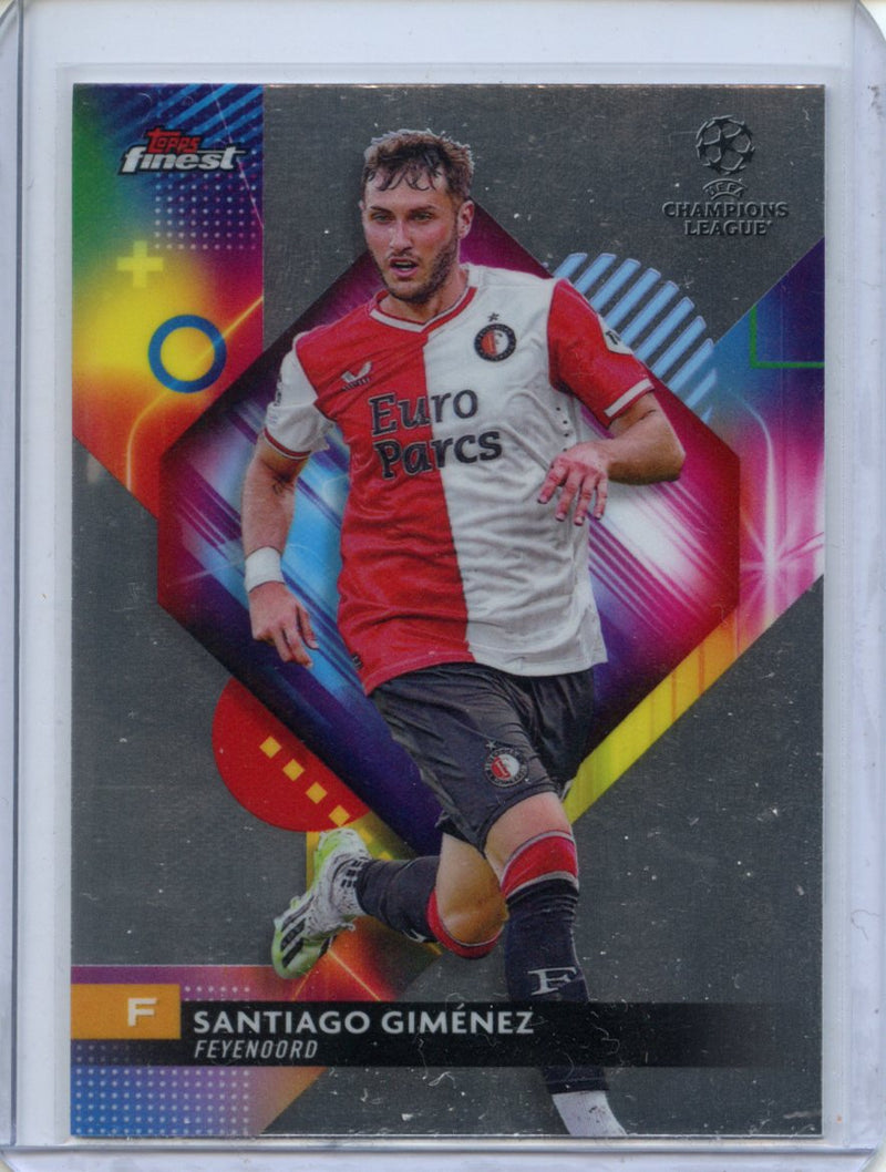 2023-24 Topps Finest UEFA Club Competitions Santiago Gimenez