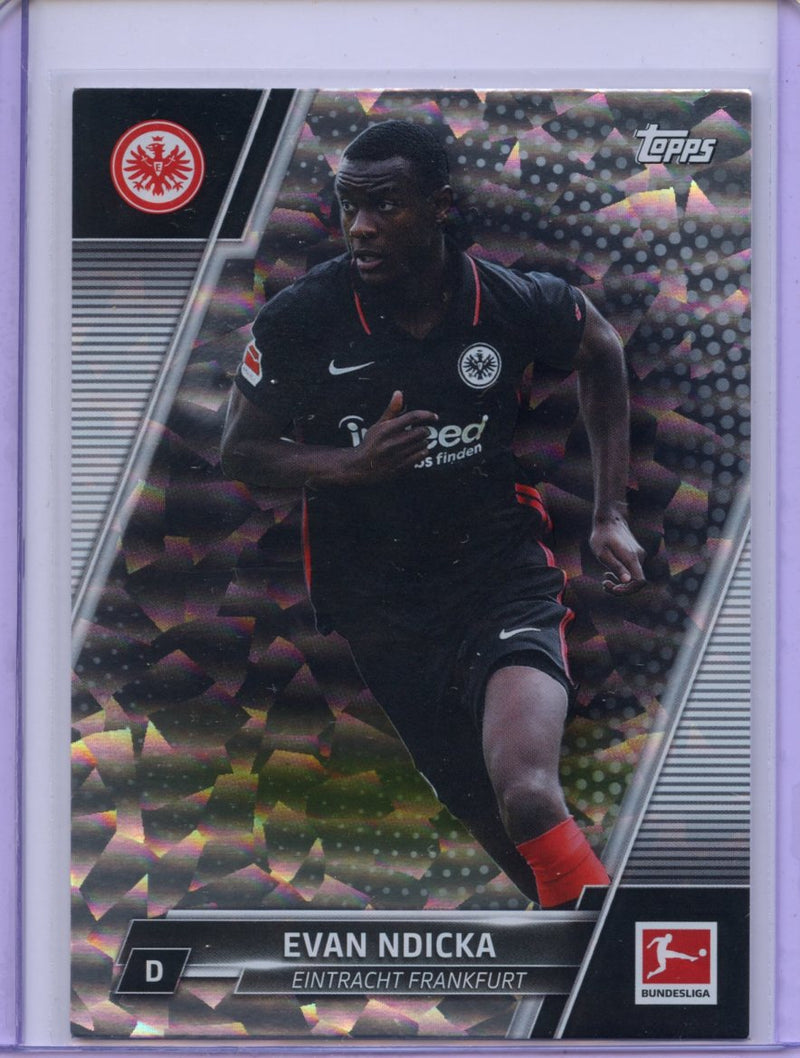 2021-22 Topps Bundesliga Soccer Evan Ndicka Speckle Foil