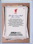 2025-26 Topps Focus Liverpool Steven Gerrard Moments in Time Gold Anfield Starry Nights 1/50