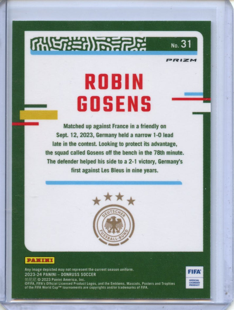 2023-24 Donruss FIFA Robin Gosens Optic Silver