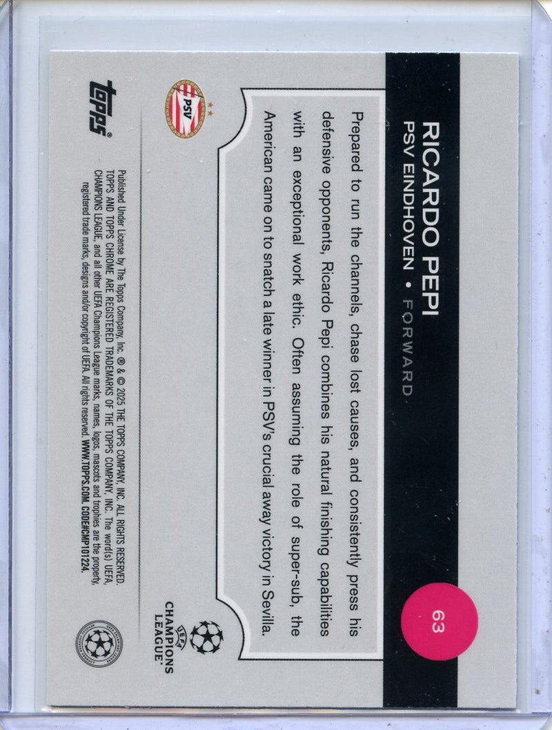 2024-25 Topps Chrome UEFA Club Comps Ricardo Pepi Wave
