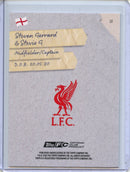 2025-26 Topps Focus Liverpool Steven Gerrard/Stevie G Snapshots Blue Rainbow Foil 70/150