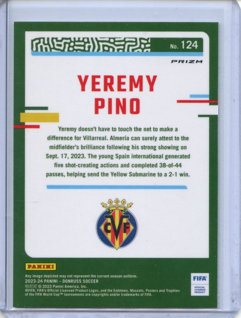 2023-24 Donruss FIFA Yeremy Pino Optic Silver