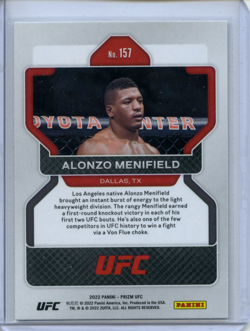 2022 Panini Prizm UFC Alonzo Menifield Vertical