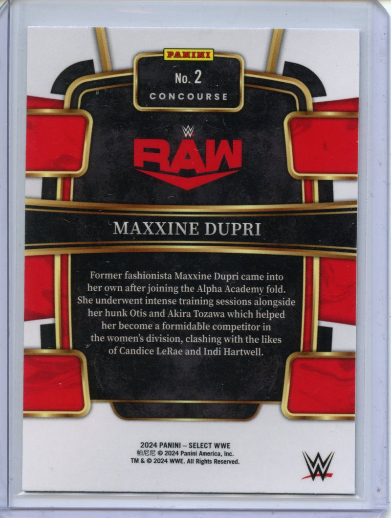 2024 Panini Select WWE Maxxine Dupri Concourse