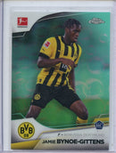 2023-24 Topps Chrome Bundesliga Jamie Bynoe-Gitens Aqua Bubble Refractor 4/275