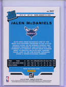 2019-20 Panini Donruss Jalen McDaniels Green Flood