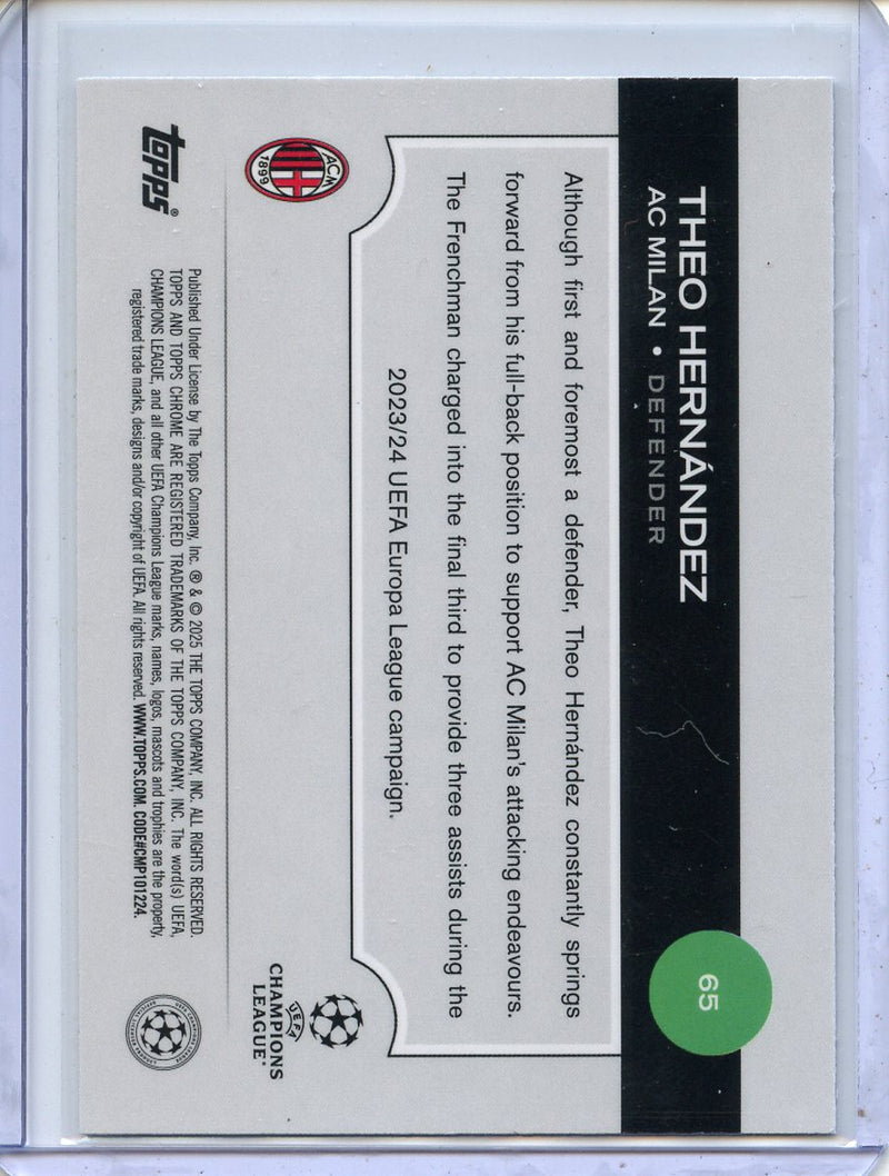 2024-25 Topps Chrome UEFA Club Comps Theo Hernandez Wave