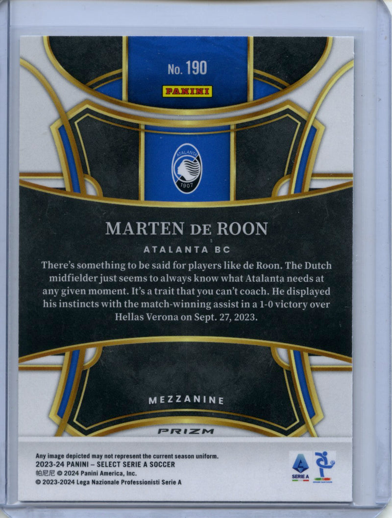 2023-24 Select Serie A Marten De Roon Mezzanine Multi-Color