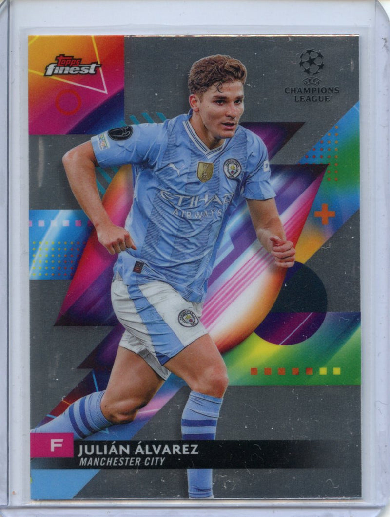 2023-24 Topps Finest UEFA Club Competitions Julian Alvarez