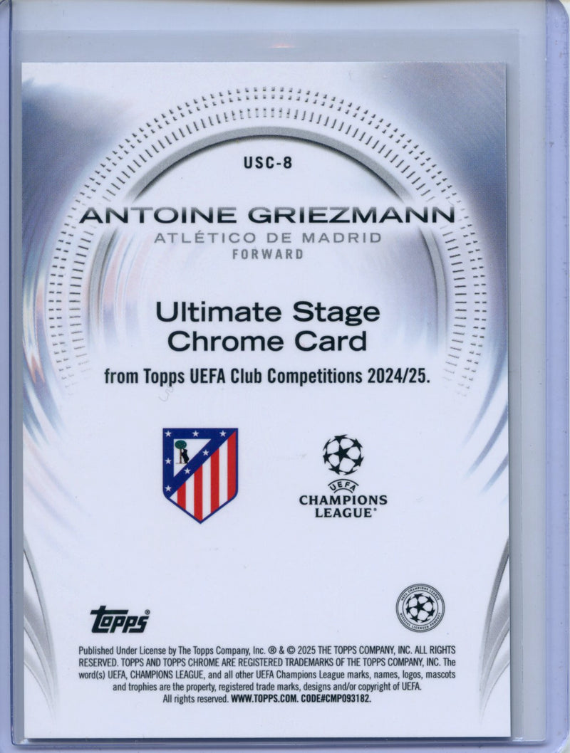 2024-25 Topps UEFA CC Antoine Griezmann Ultimate Stage Chrome