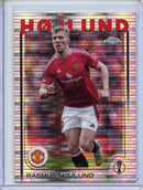 2024-25 Topps Chrome UEFA Club Comps Rasmus Hojlund Pulsar