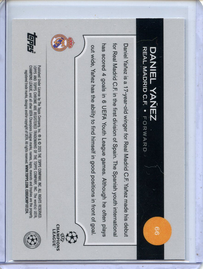 2024-25 Topps Chrome UEFA Club Comps Daniel Yanez Wave