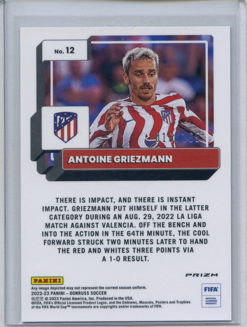 2022-23 Donruss FIFA Antoine Griezmann Optic Red 16/165