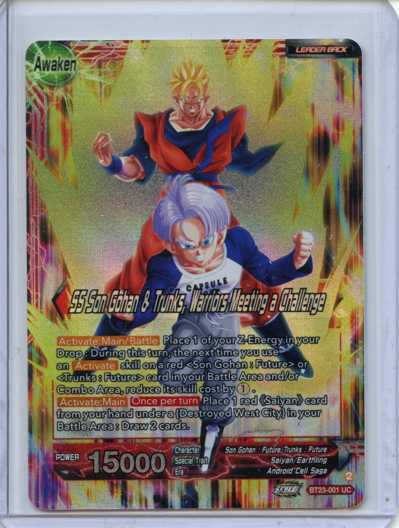 SS Son Gohan & Trunks, Warriors Meeting a Challenge - Perfect Combination BT23-001 UC Foil