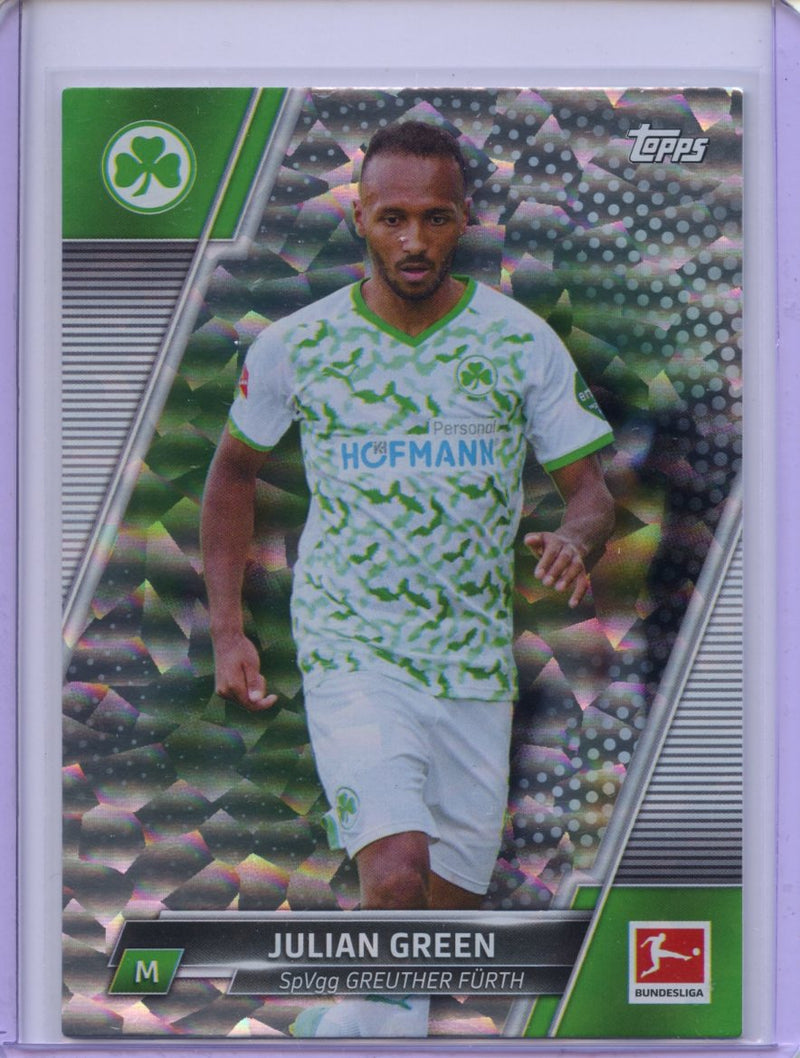 2021-22 Topps Bundesliga Soccer Julian Green Speckle Foil