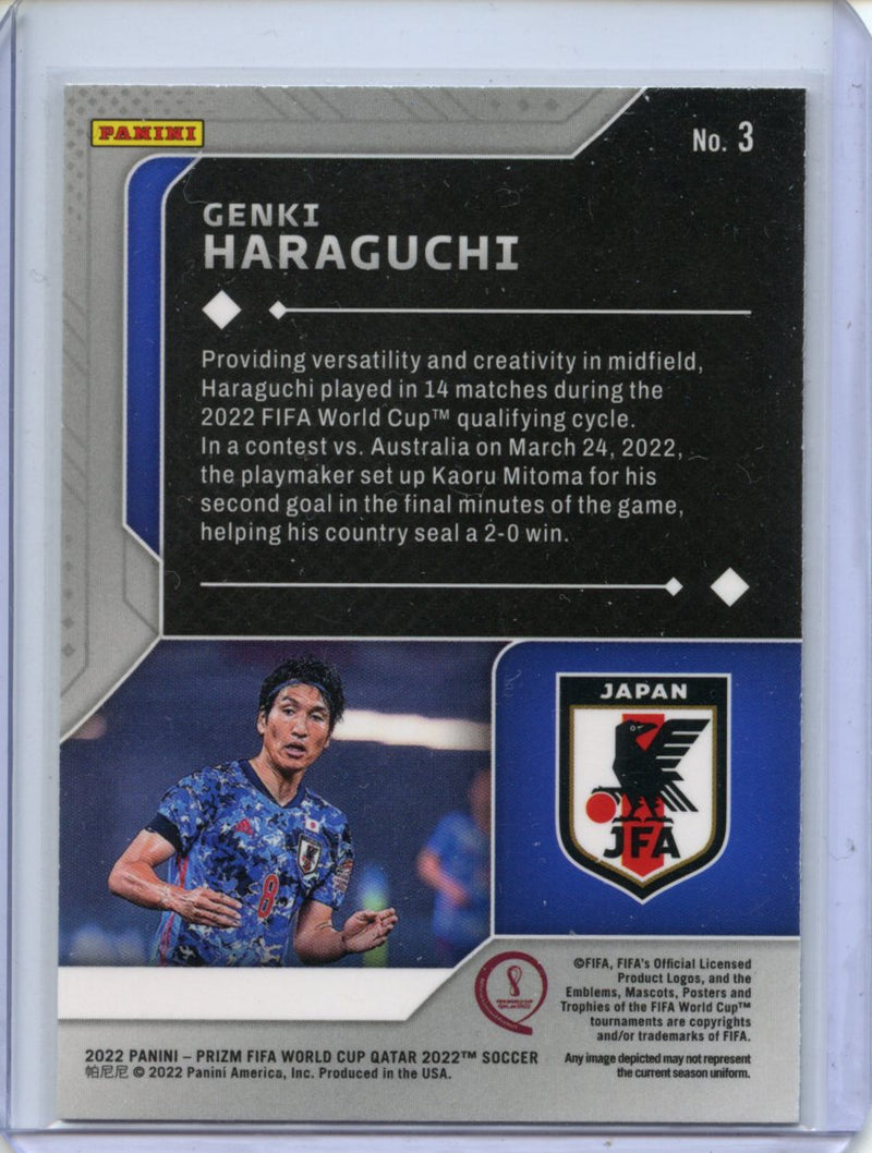 2022 Panini Prizm FIFA World Cup Qatar Genki Haraguchi Scorers Club