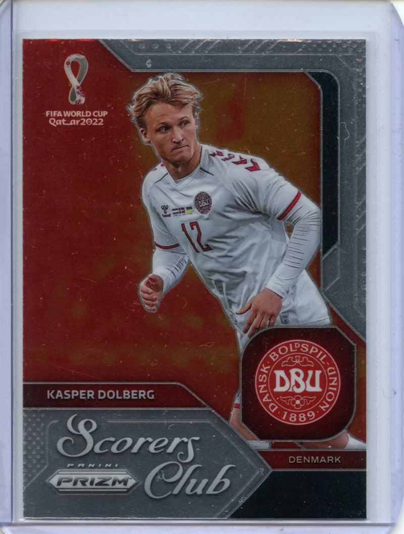 2022 Panini Prizm FIFA World Cup Qatar Kasper Dolberg Scorers Club