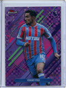 2026 Topps Finest Premier League Yeremy Pino Rare Purple Checkerboard 56/75