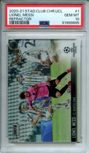 2020-21 Stadium Club UEFA Champions League Lionel Messi Refractor