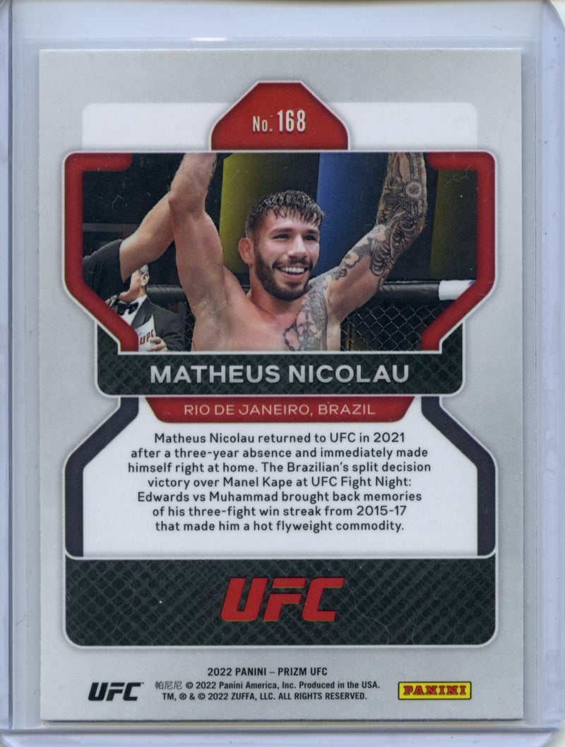 2022 Panini Prizm UFC Matheus Nicolau Vertical