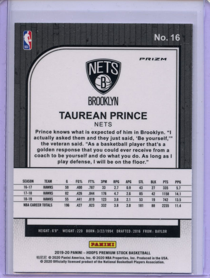 2019-20 Hoops Premium Taurean Prince Flash