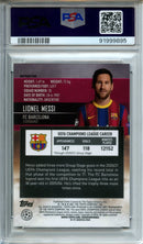 2020-21 Stadium Club UEFA Champions League Lionel Messi Refractor