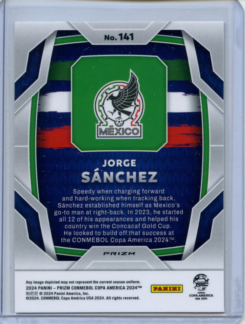 2024 Panini Prizm Copa America Jorge Sanchez Silver Prizm