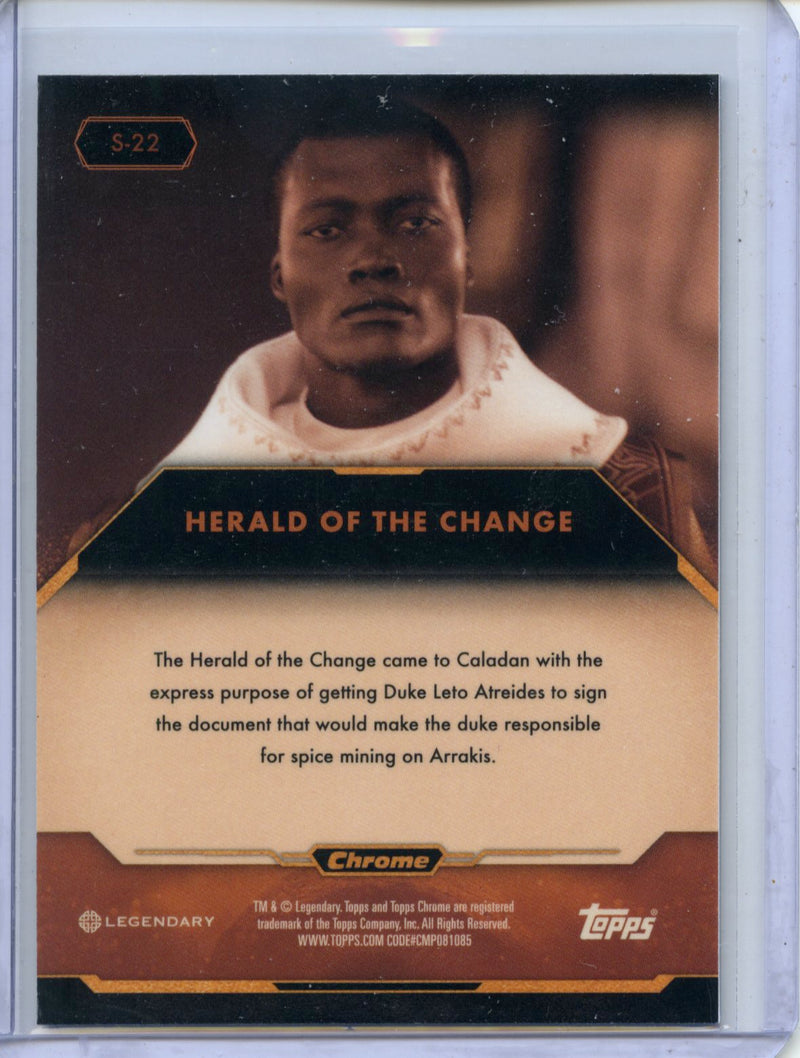 2024 Topps Dune Chrome Herald Of The Change Spice