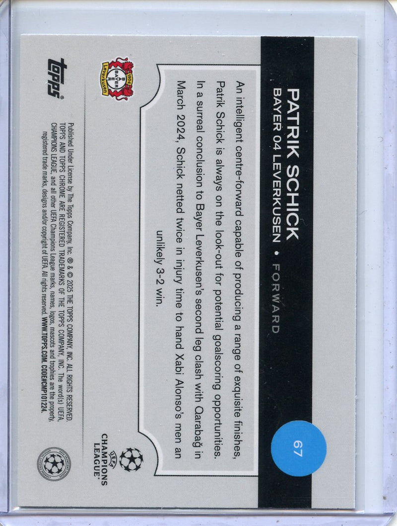 2024-25 Topps Chrome UEFA Club Comps Patrik Schick Wave