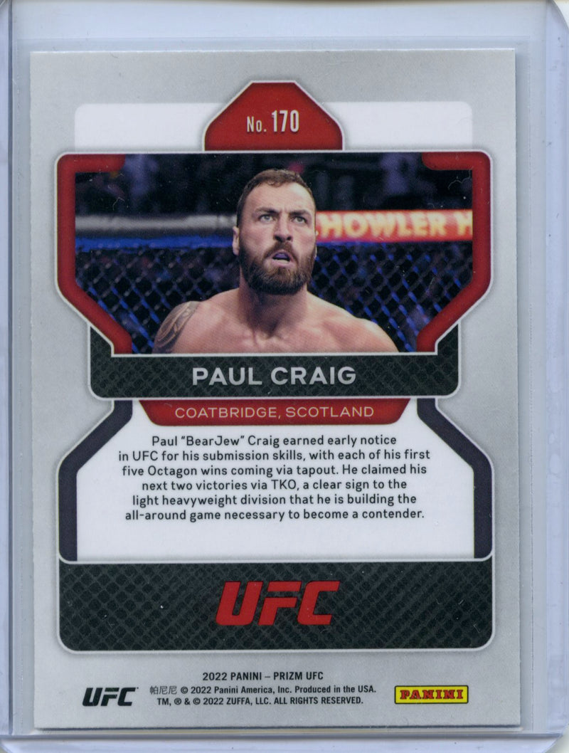 2022 Panini Prizm UFC Paul Craig Vertical