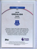 2026 Topps Finest Premier League Jack Grealish Rare Blue Refractor 82/99