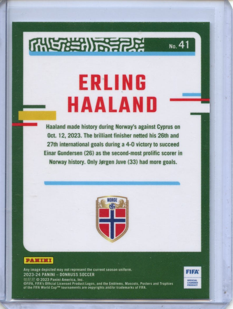 2023-24 Donruss FIFA Erling Haaland Optic