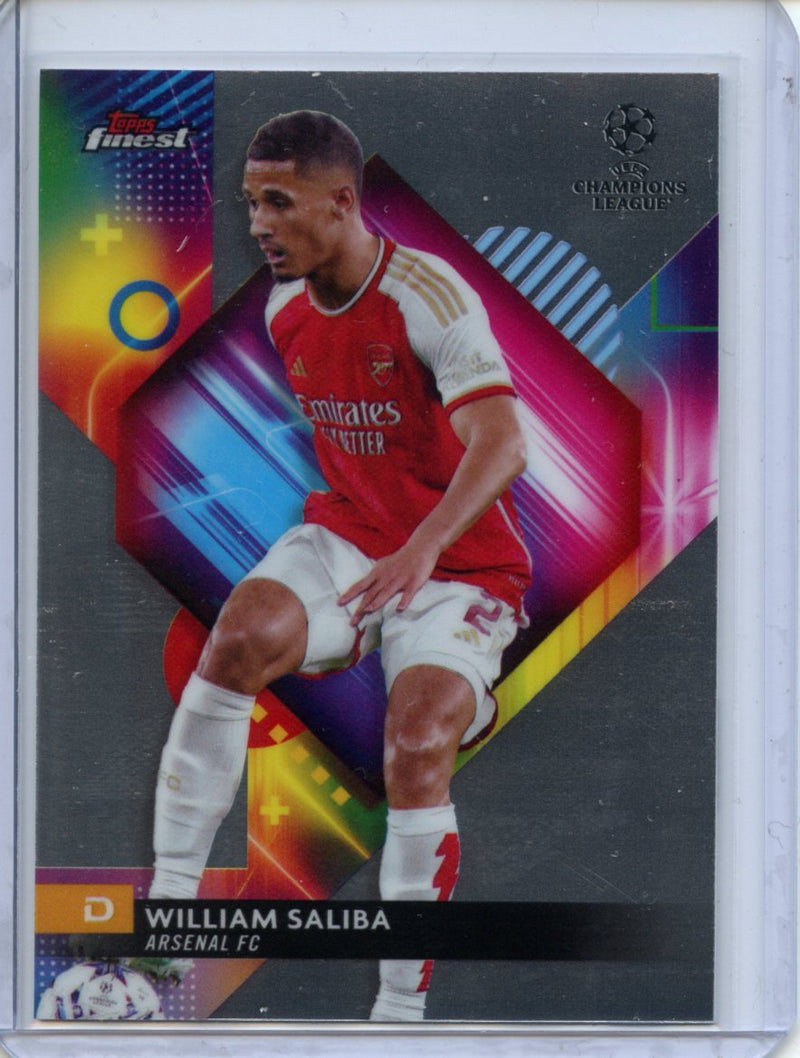 2023-24 Topps Finest UEFA Club Competitions William Saliba