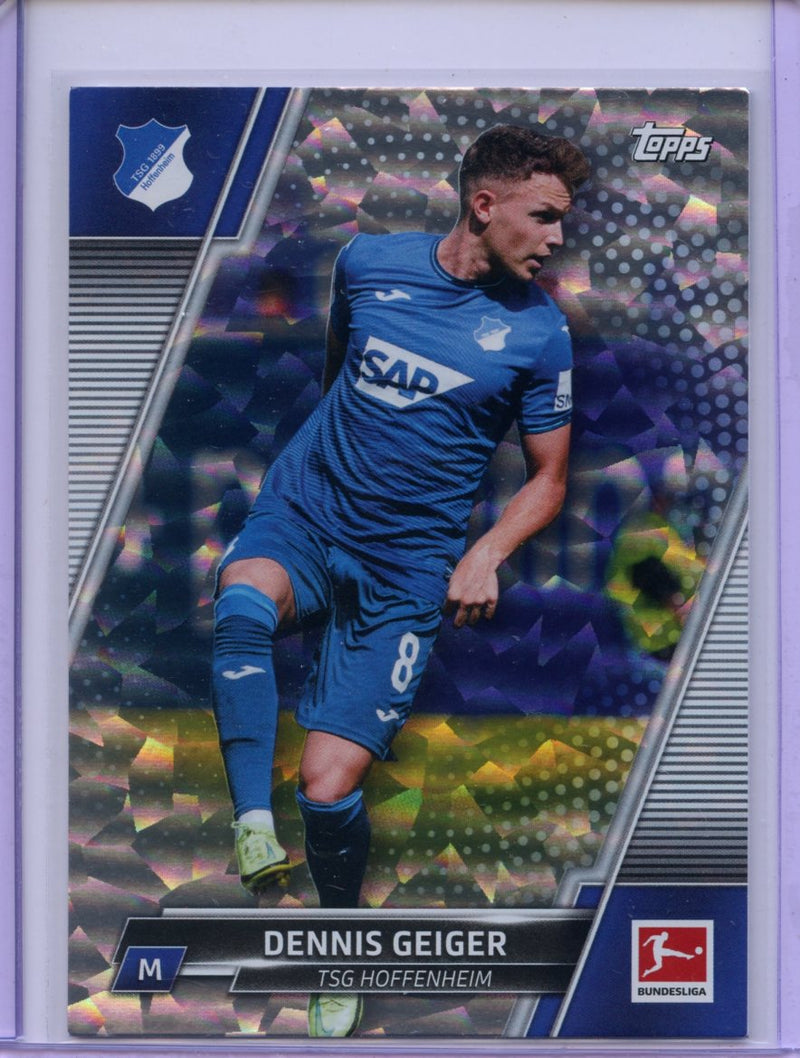 2021-22 Topps Bundesliga Soccer Dennis Geiger Speckle Foil