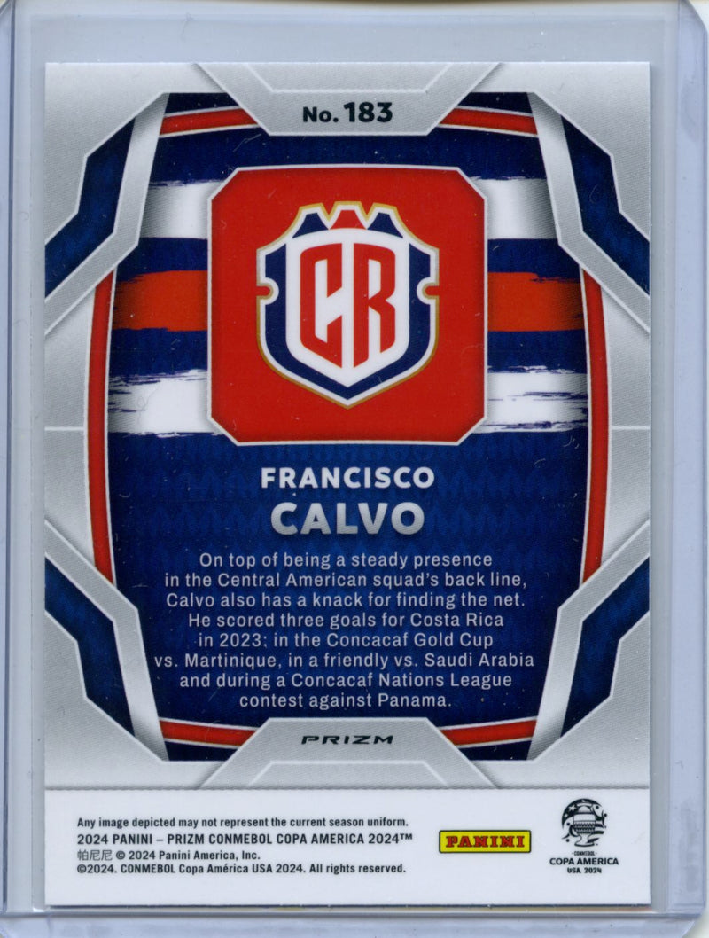 2024 Panini Prizm Copa America Francisco Calvo Silver Prizm