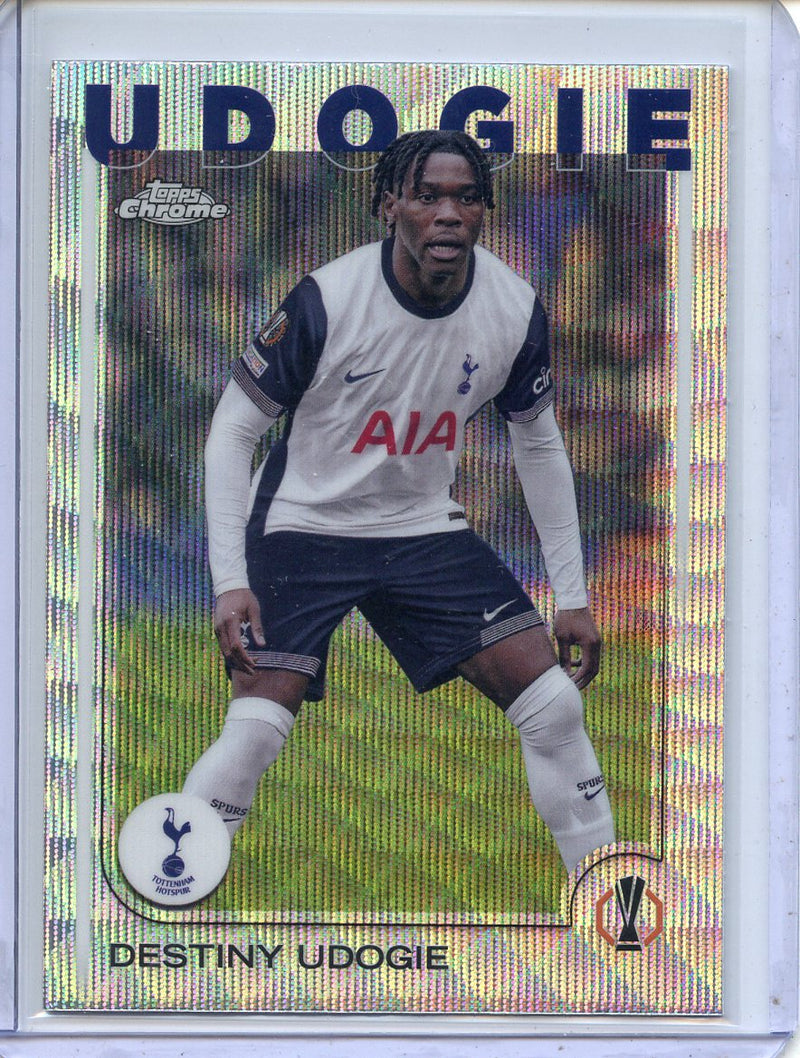 2024-25 Topps Chrome UEFA Club Comps Destiny Udogie Wave