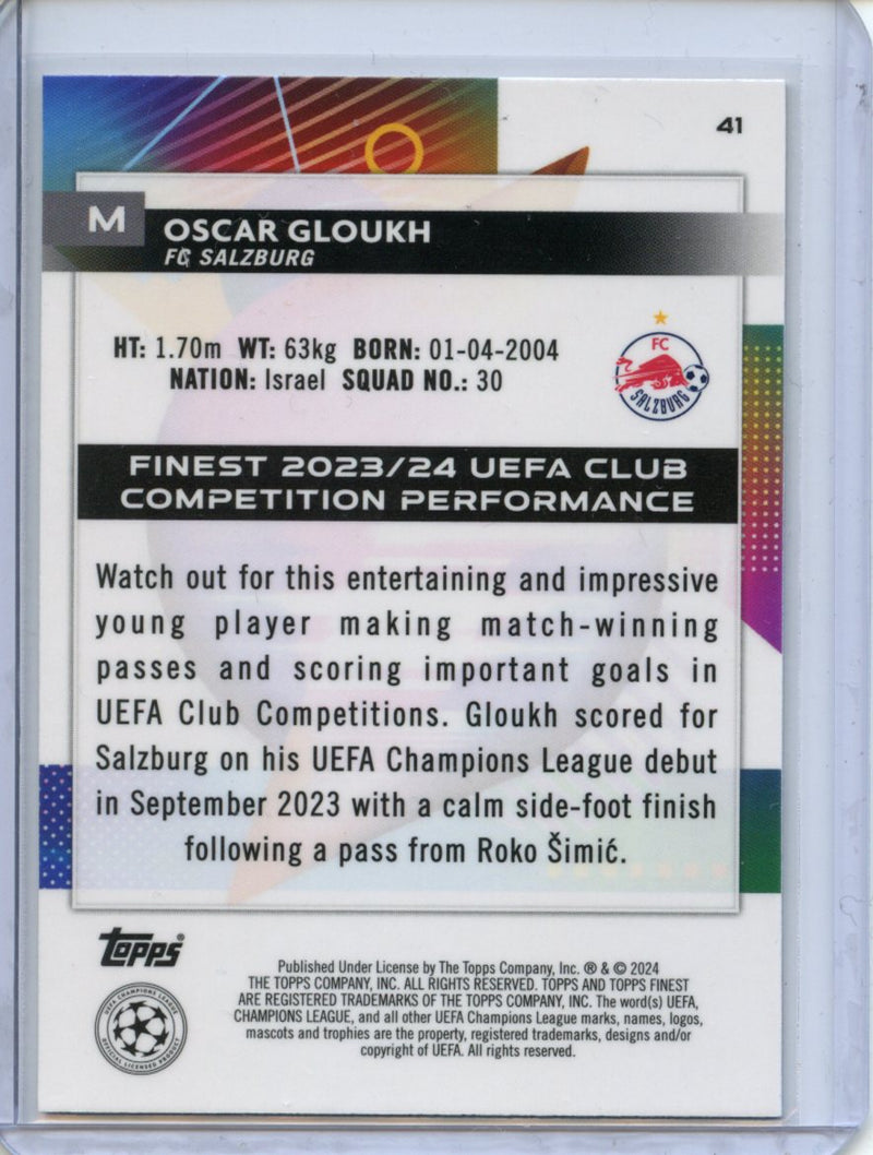 2023-24 Topps Finest UEFA Club Competitions Oscar Gloukh